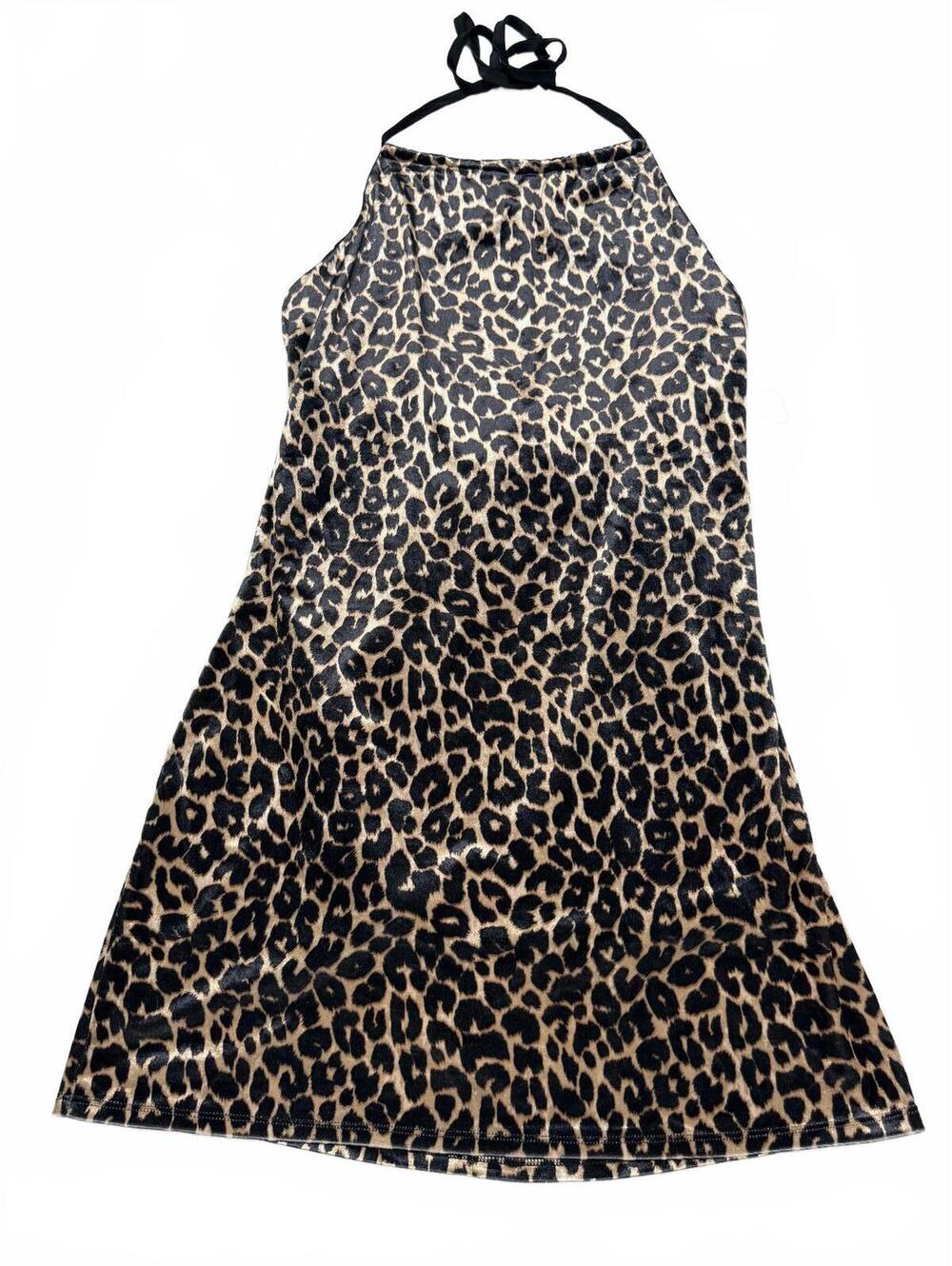 Wild Fable Leopard Print Halter Top - High Neck Cheetah Animal Print Tank - M
